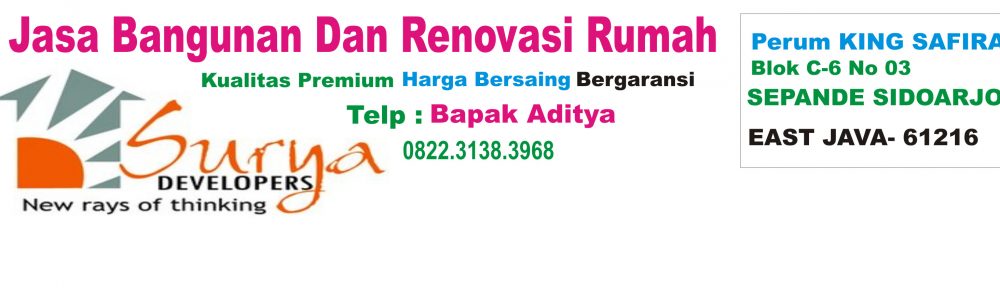 Jasa Renovasi Rumah Di Surabaya – Jasa Bangun Rumah Surabaya – 0822.3138.3968